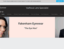 Tablet Screenshot of fakenhameyewear.com